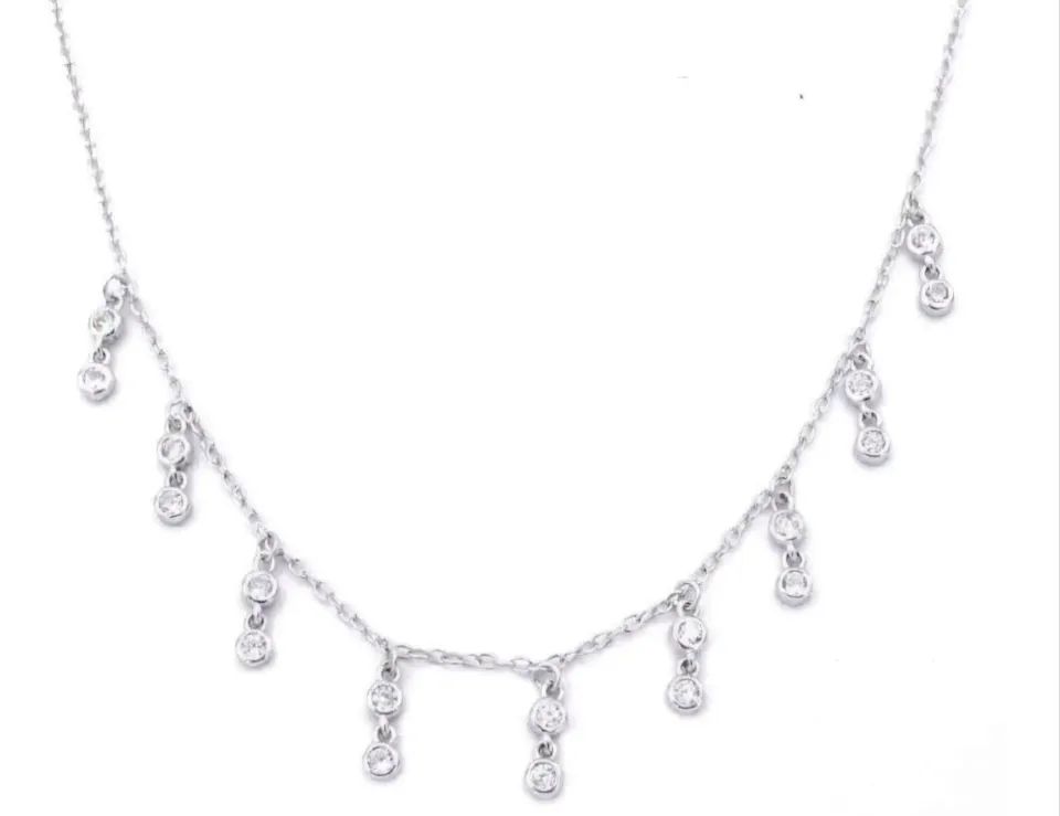 Gioielli Celiento collana argento 925 con zirconi