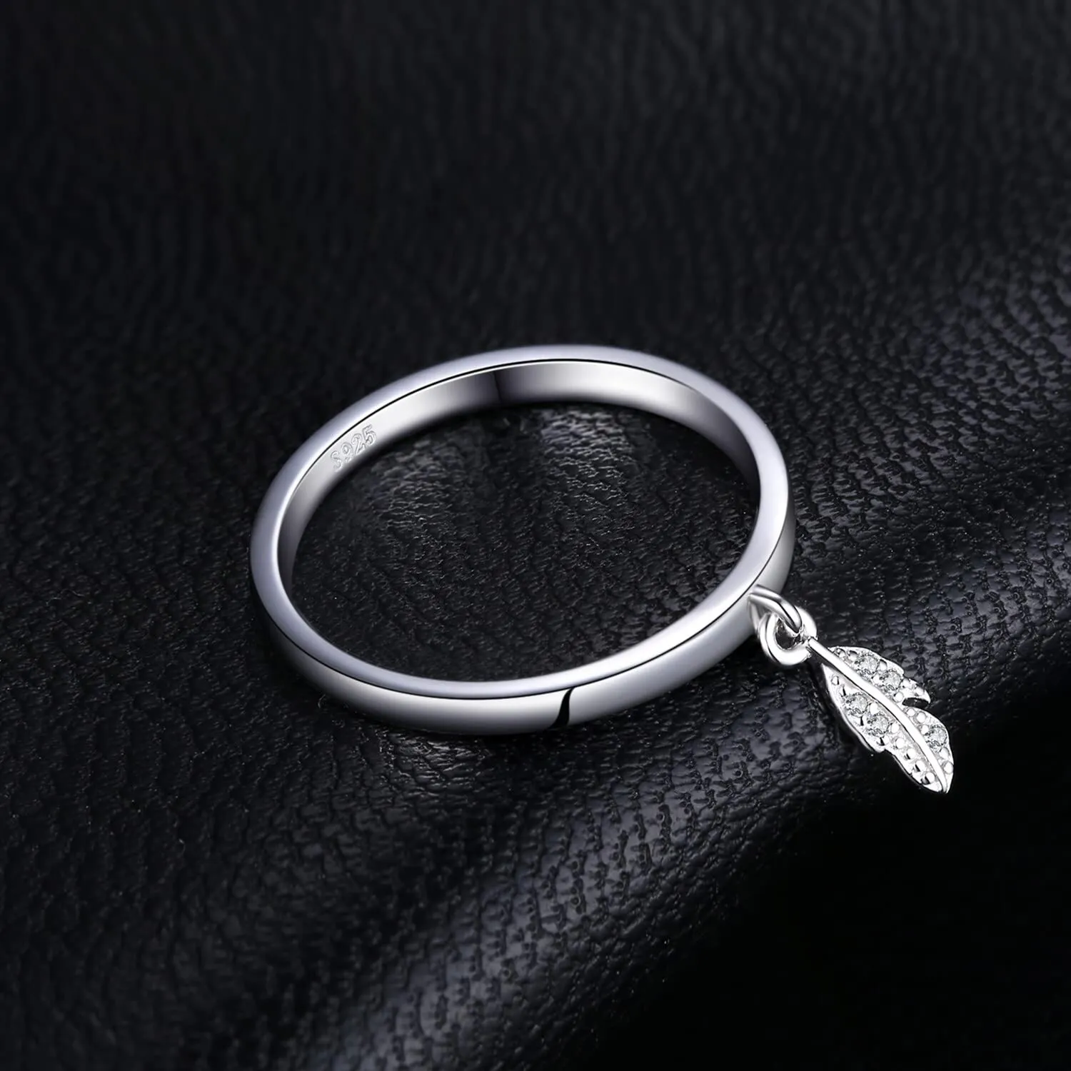 JewelryPalace Foglia Zirconia anello argento 925 misura 14.5
