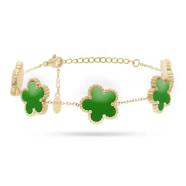 Freddy Bracciale Gold Fiori Verdi bijoux