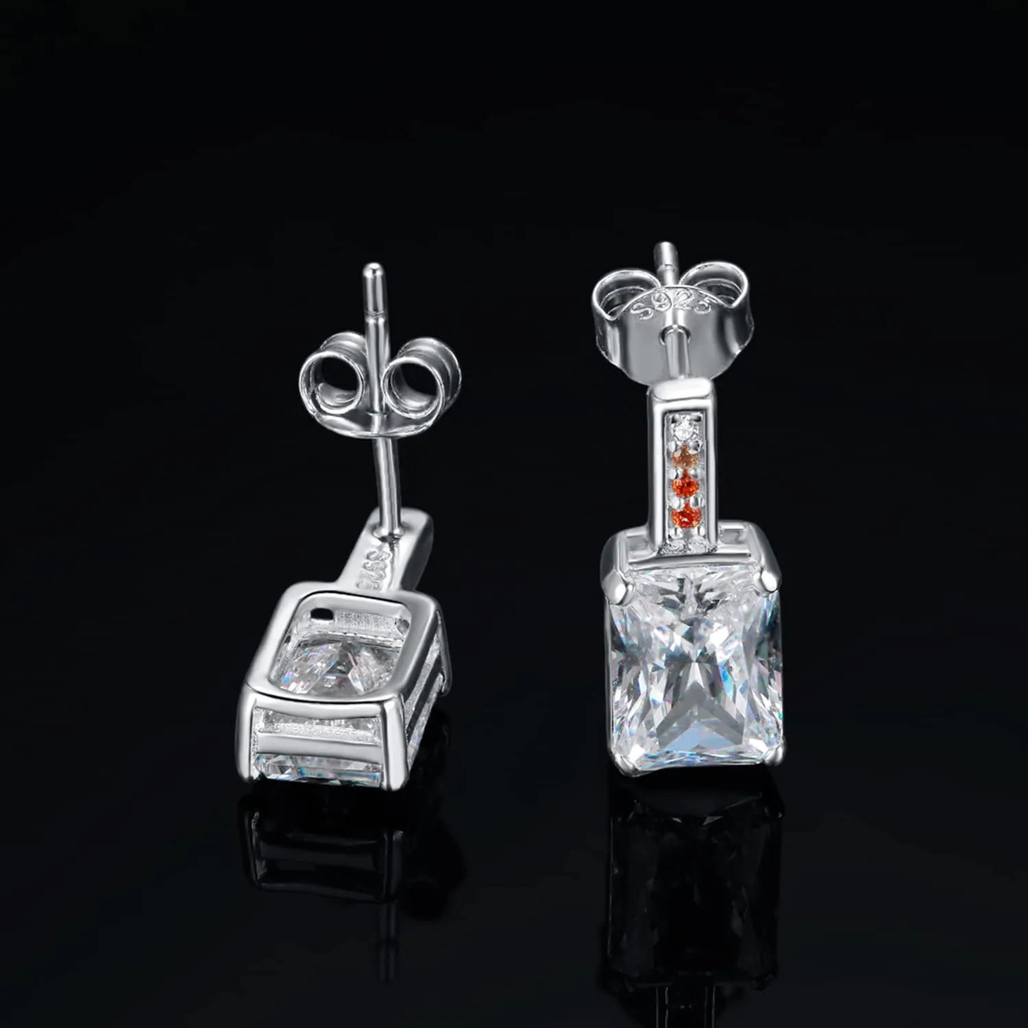JewelryPalace Gioco 5.8ct orecchini argento zirconia arancione