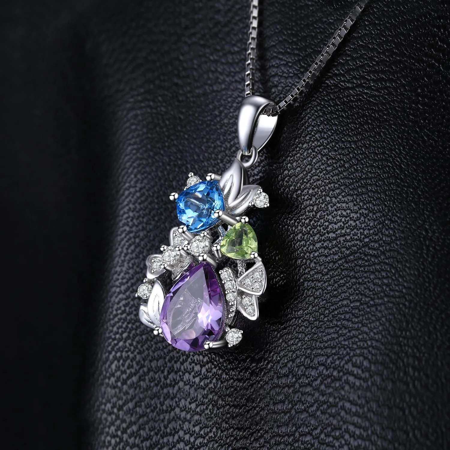 JewelryPalace Fiore Pera collana argento 45cm misti