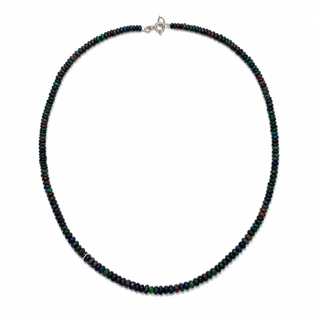 Victoria Jane Multicoloured Midnight Opal collana perle argento