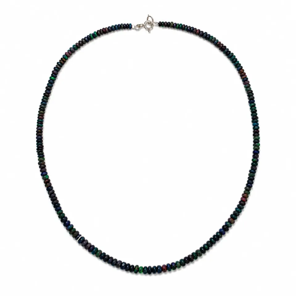 Victoria Jane Multicoloured Midnight Opal collana perle argento