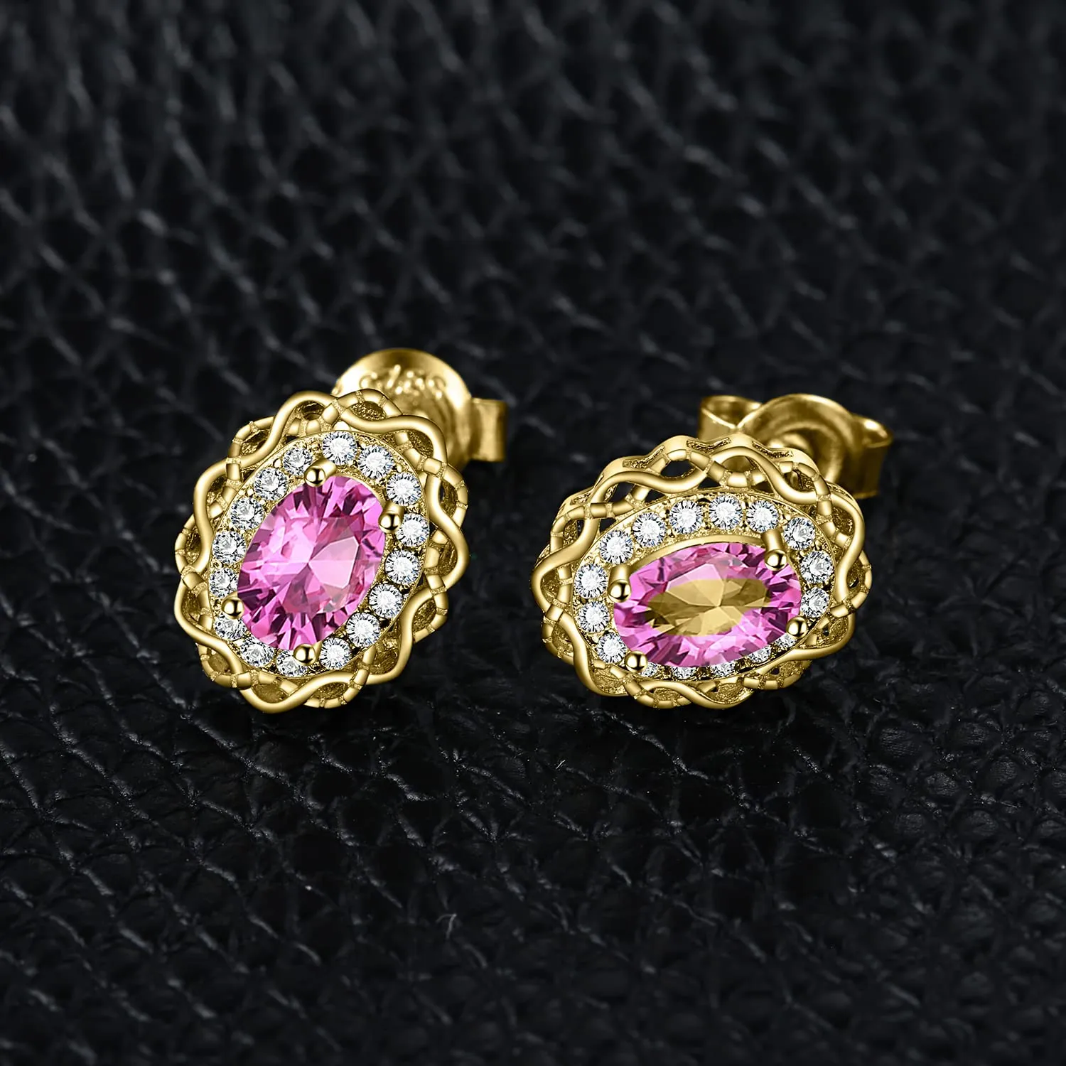 JewelryPalace Halo Rosa orecchini argento punto luce