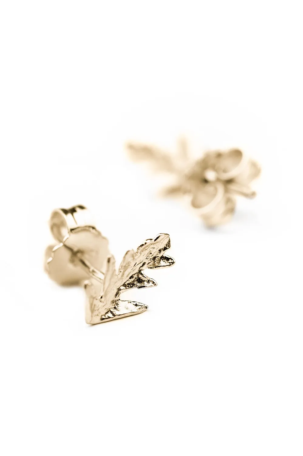 Flor Rubaja Essentials Mini Orecchini Foglie oro 9ct