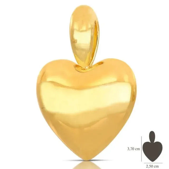 Gioielli Celiento ciondolo cuore oro giallo 18kt