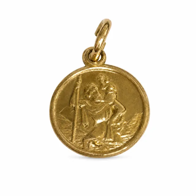Victoria Jane St Christopher Ciondolo Oro 9ct Viaggio