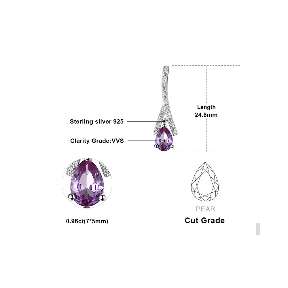 JewelryPalace Infinito Collana alessandrite viola tre ori