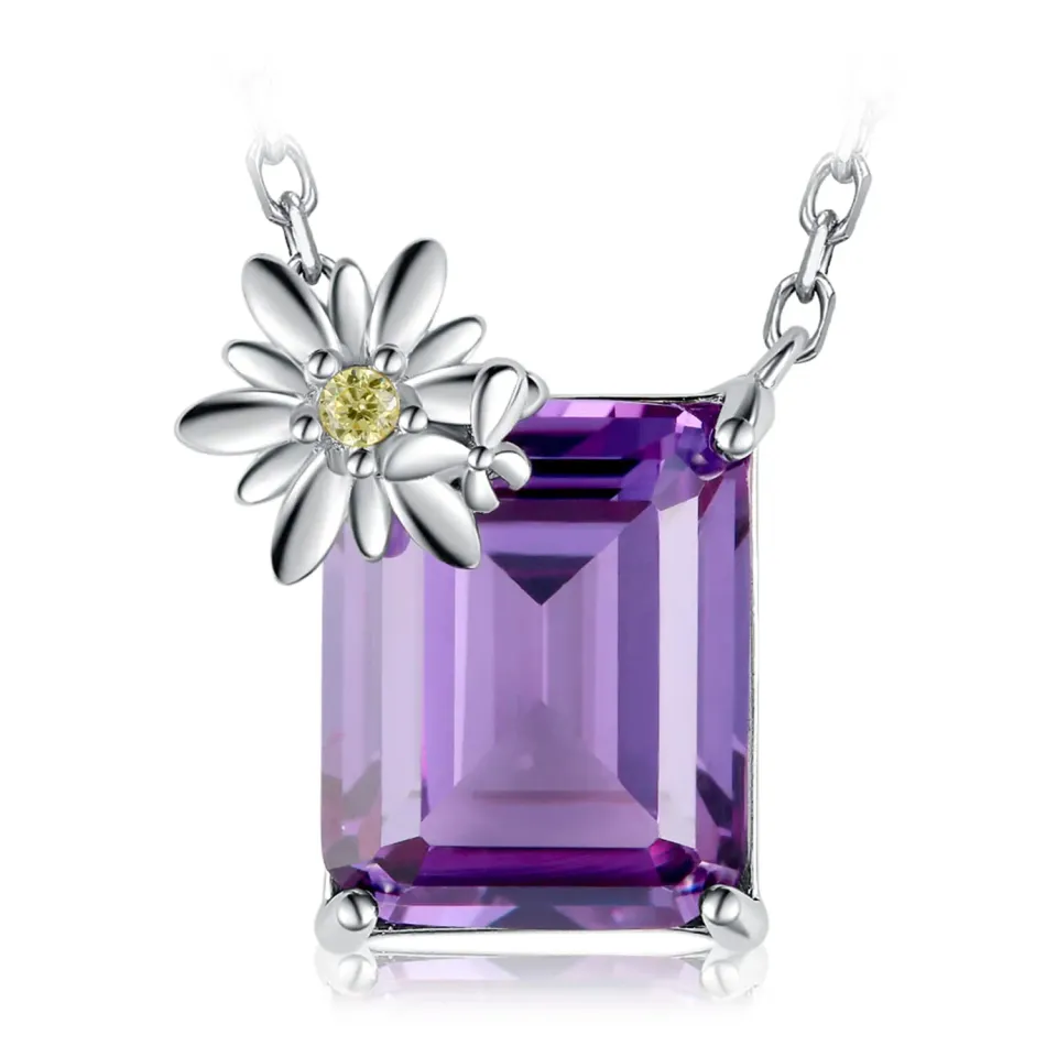 JewelryPalace Margherita collana argento 925 alessandrite 4ct