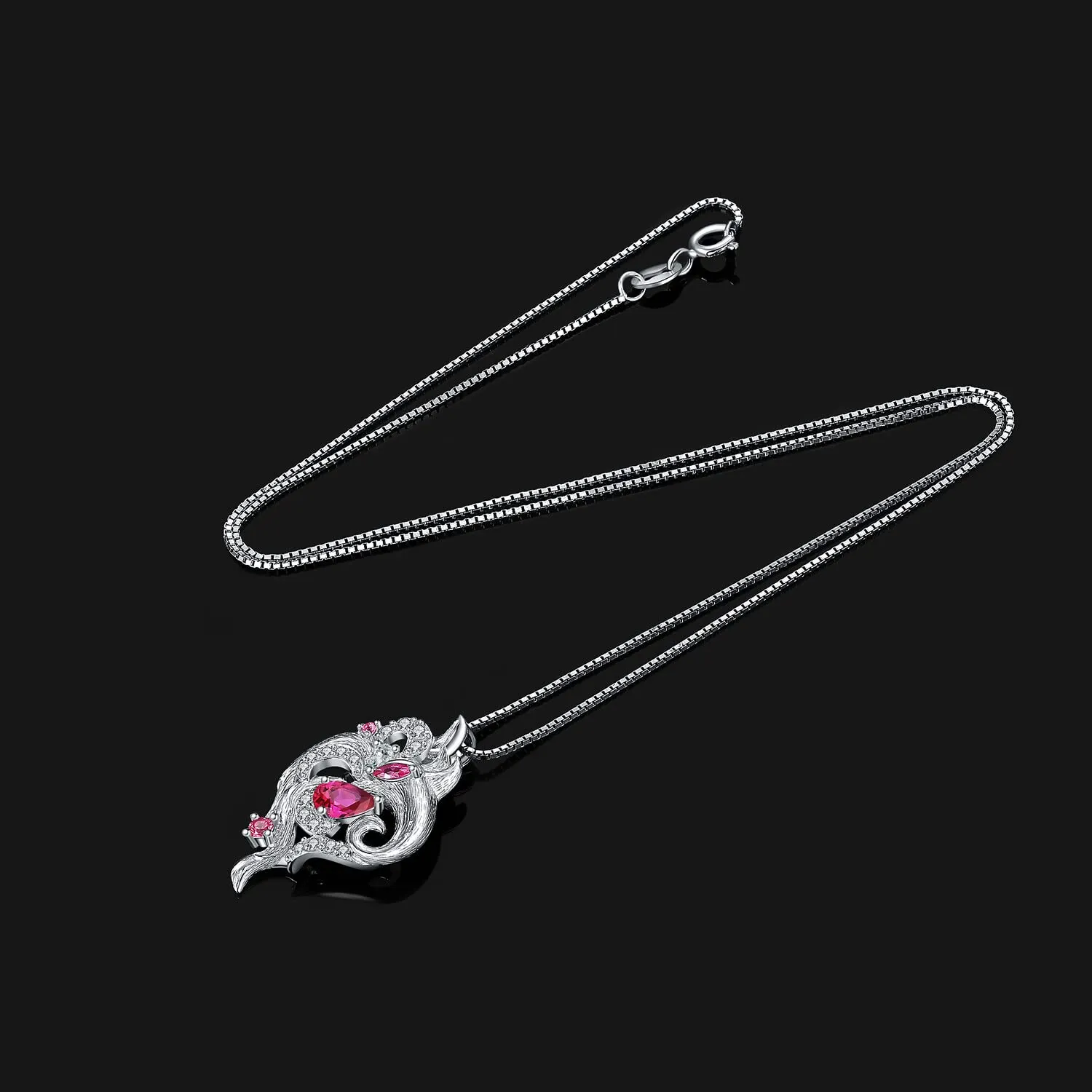 JewelryPalace Volpe Nove Code 0.7ct collana rossa 45cm