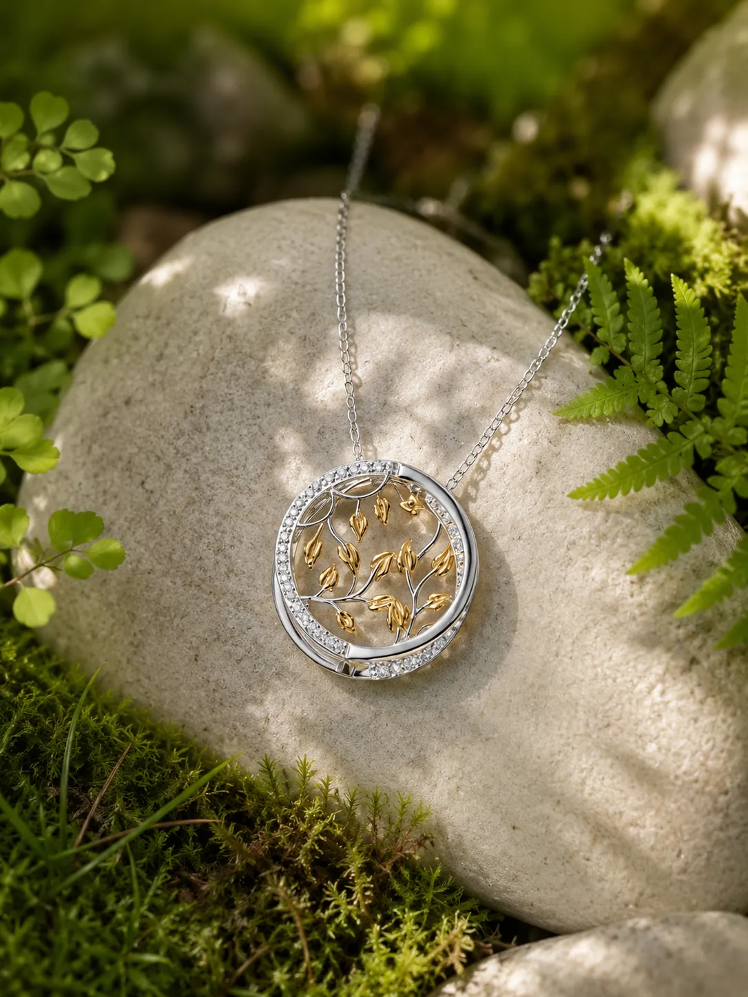 Victoria Jane 3D Tree of Life collana argento albero vita