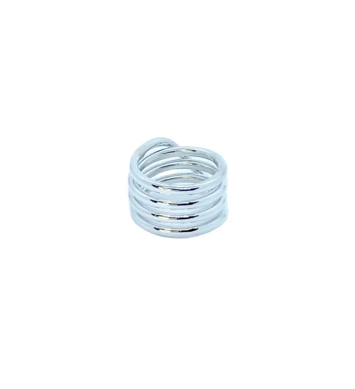 Victoria Jane Medusa Coil anello argento spirale K-W