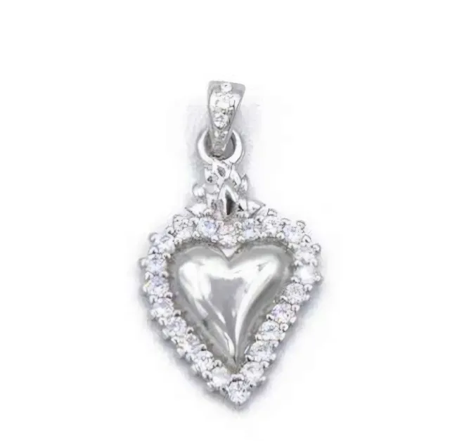 Gioielli Celiento ciondolo cuore sacro argento 925
