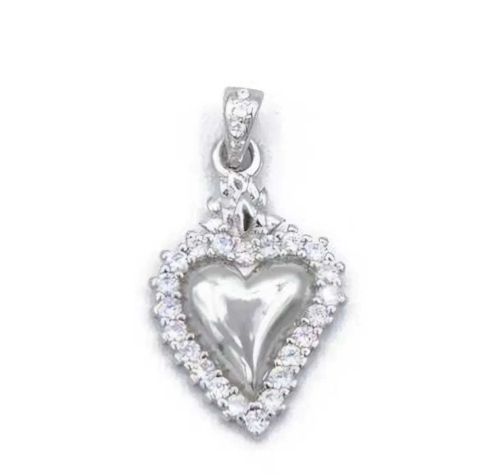 Gioielli Celiento ciondolo cuore sacro argento 925