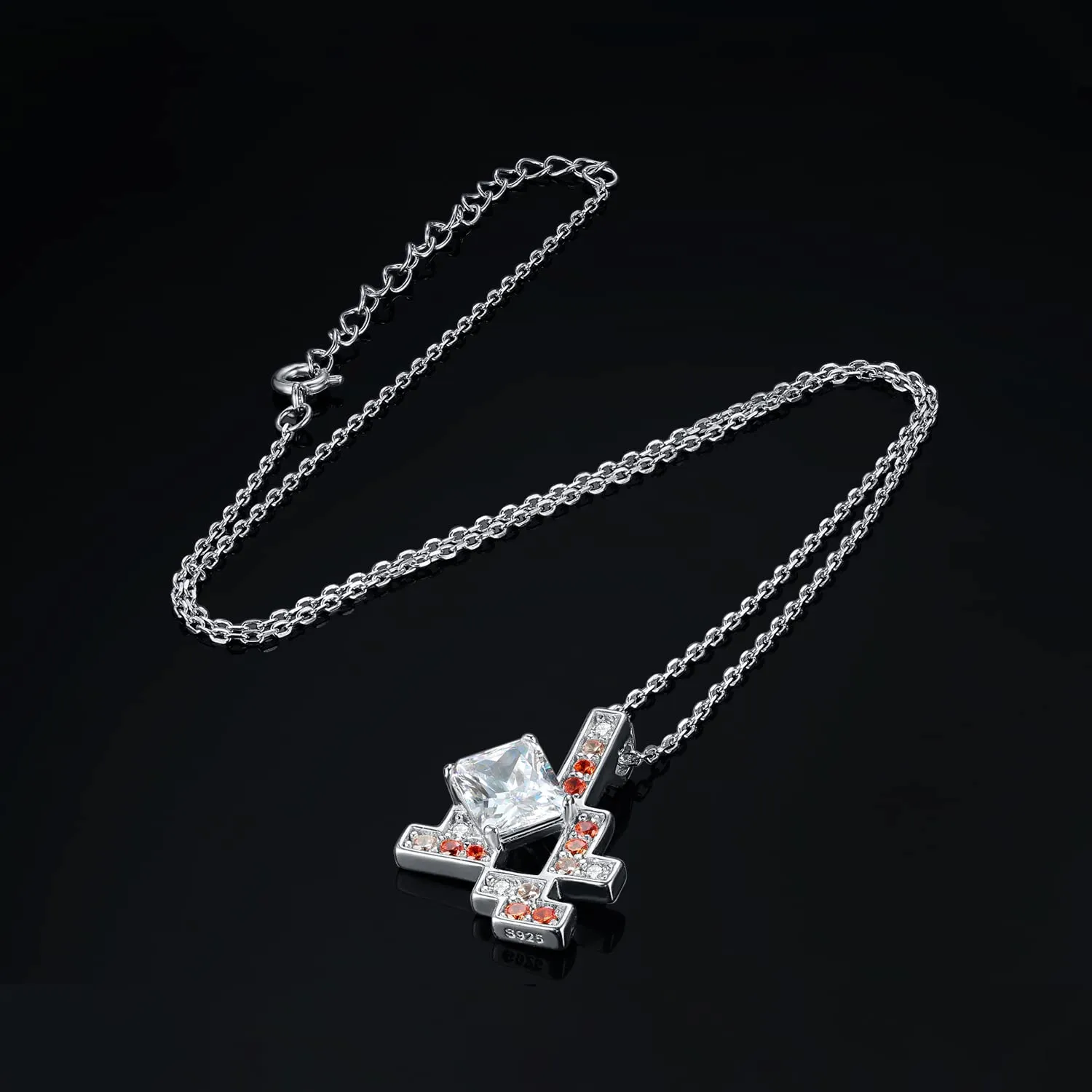 JewelryPalace Gioco 5ct Collana Argento Arancione