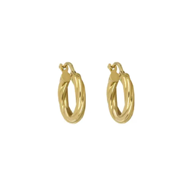 Gioielli Celiento Cerchio orecchini oro giallo donna