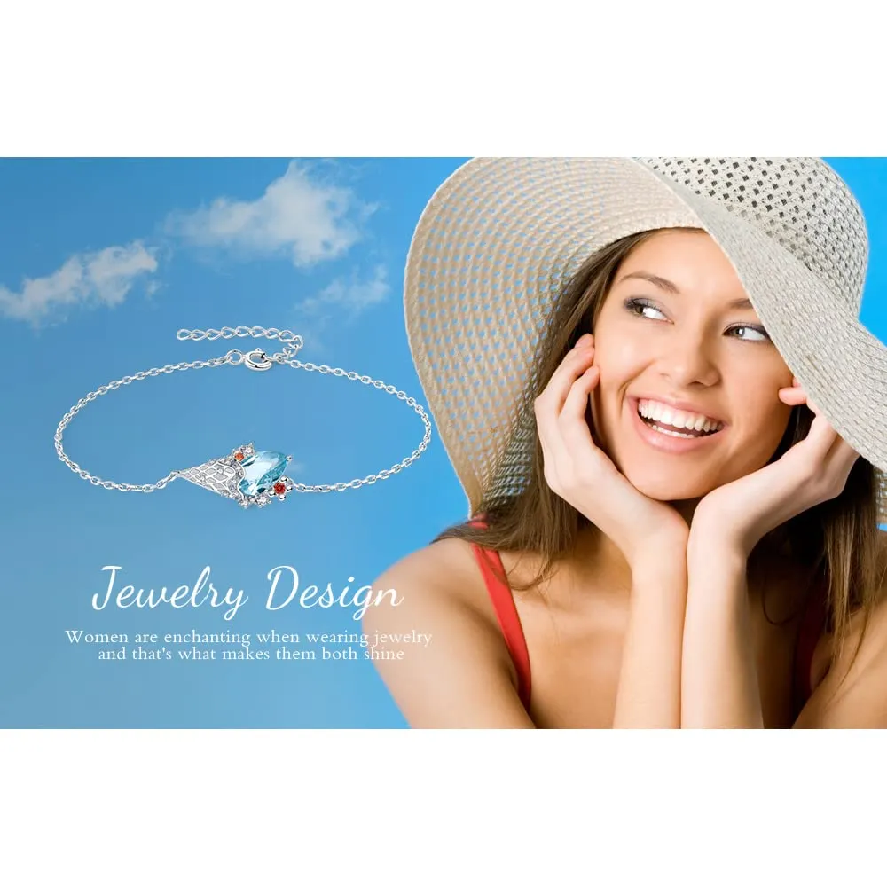 JewelryPalace Gelato 1.8ct bracciale argento topazio azzurro