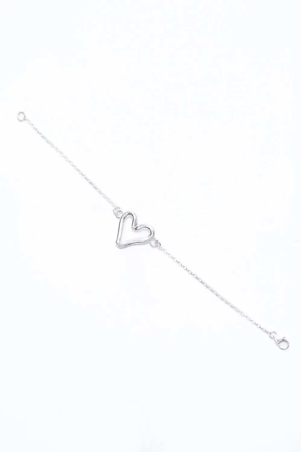 Flor Rubaja Cuore bracciale argento 925 fatto a mano