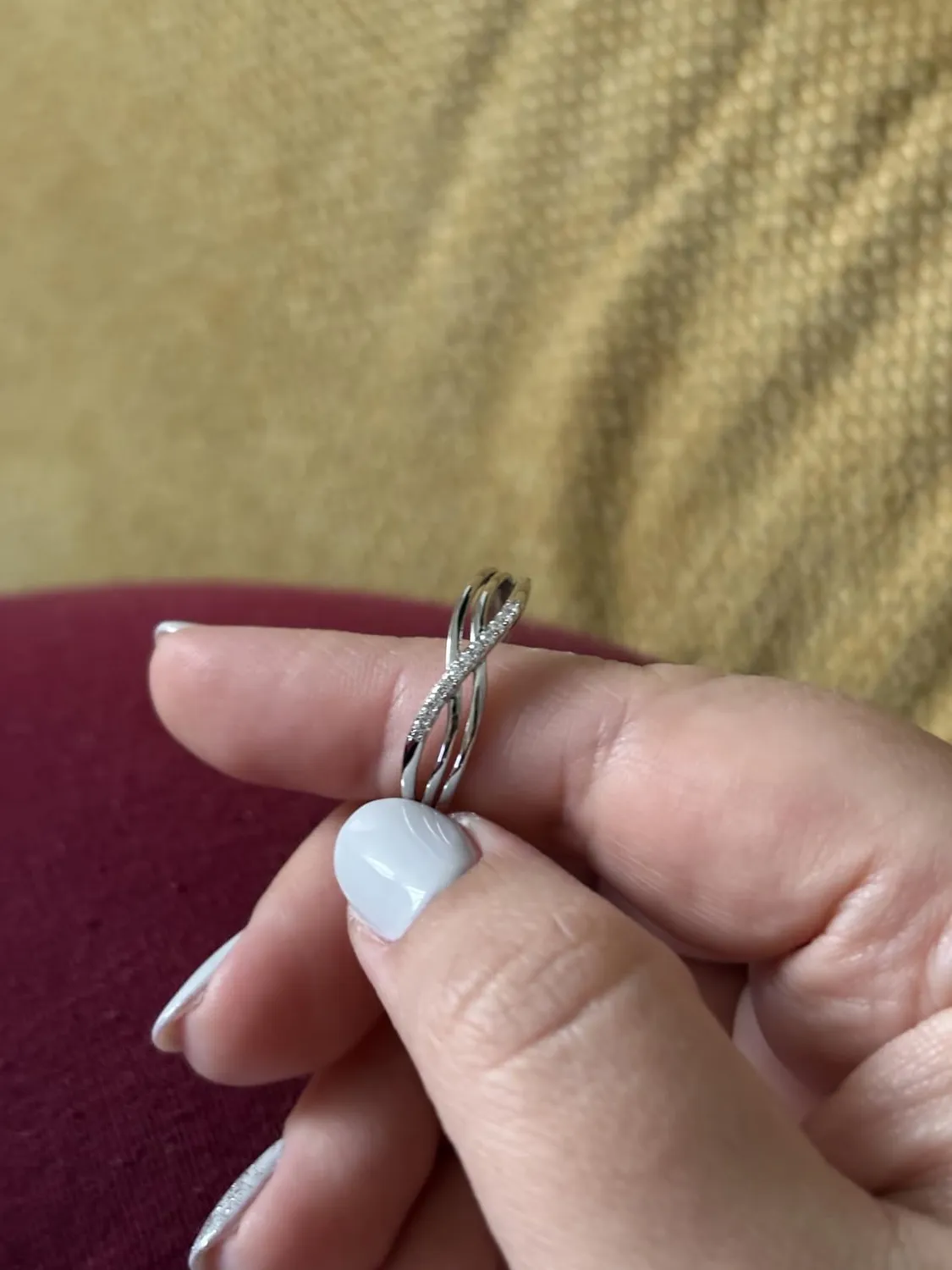 JewelryPalace Infinito Nodo fedina argento zirconia tre ori