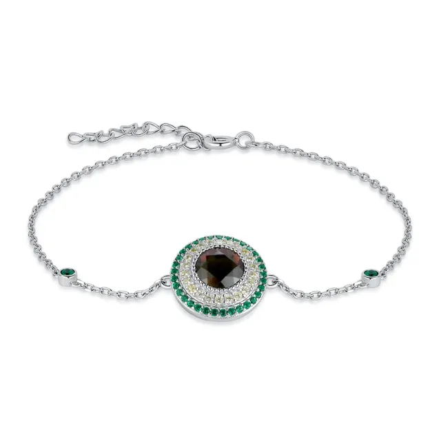 JewelryPalace Avocado 1.6ct Bracciale Argento 925 Verde
