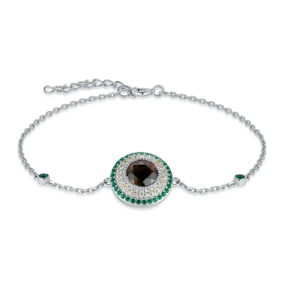 JewelryPalace Avocado 1.6ct Bracciale Argento 925 Verde