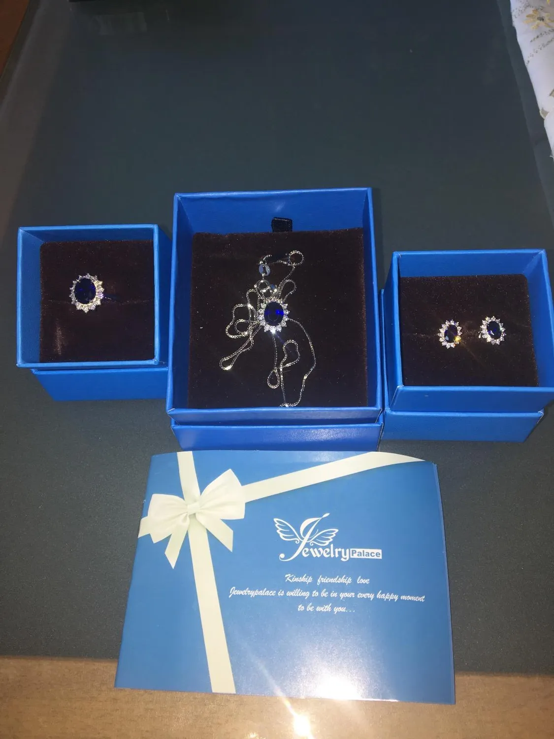 JewelryPalace Kate Middleton 08101 collana zaffiro argento