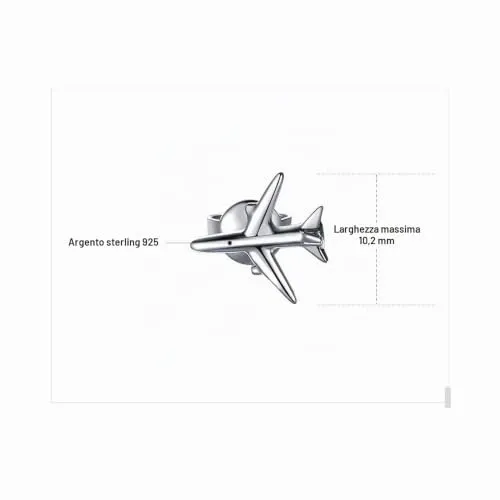 JewelryPalace Asimmetrici orecchini argento filo lungo bottone