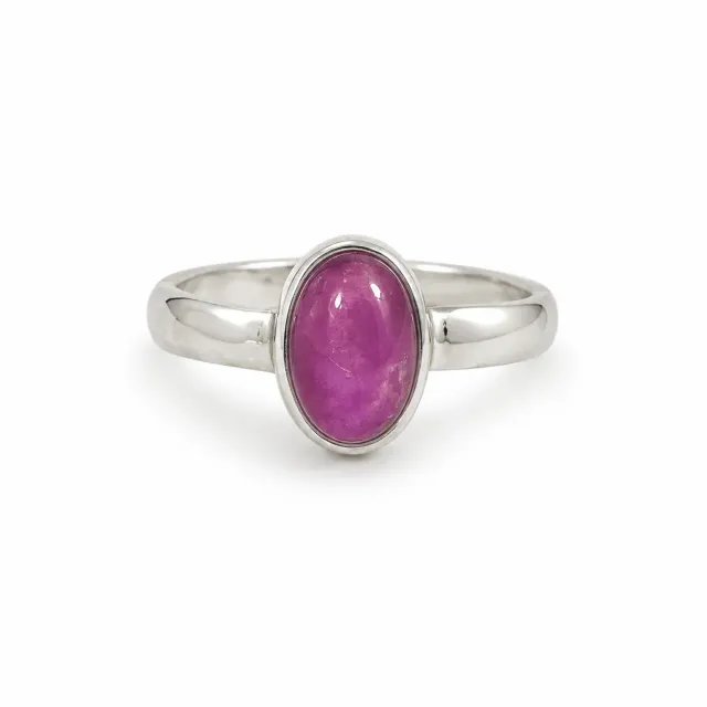 Victoria Jane Oval Ruby anello argento rubino ovale