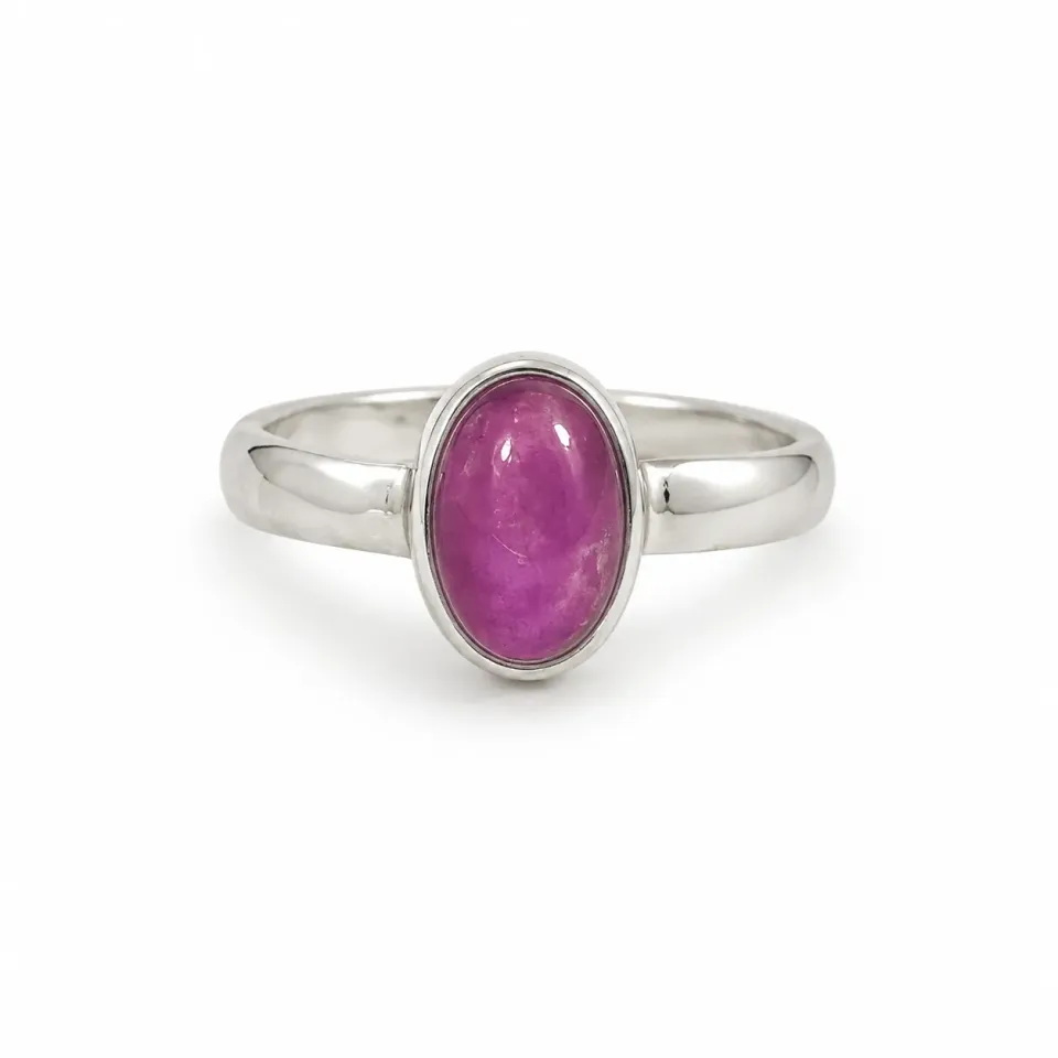 Victoria Jane Oval Ruby anello argento rubino ovale