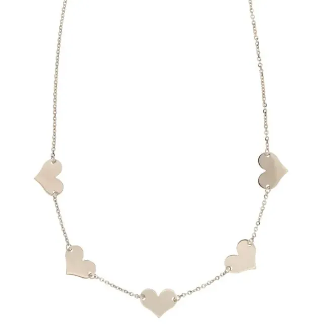 Gioielli Celiento Collana Cuori oro bianco 18kt