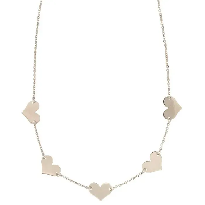 Gioielli Celiento Collana Cuori oro bianco 18kt