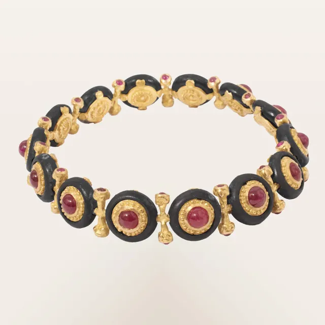 Alfredo Correnti A&C Bracciale Rubini double face