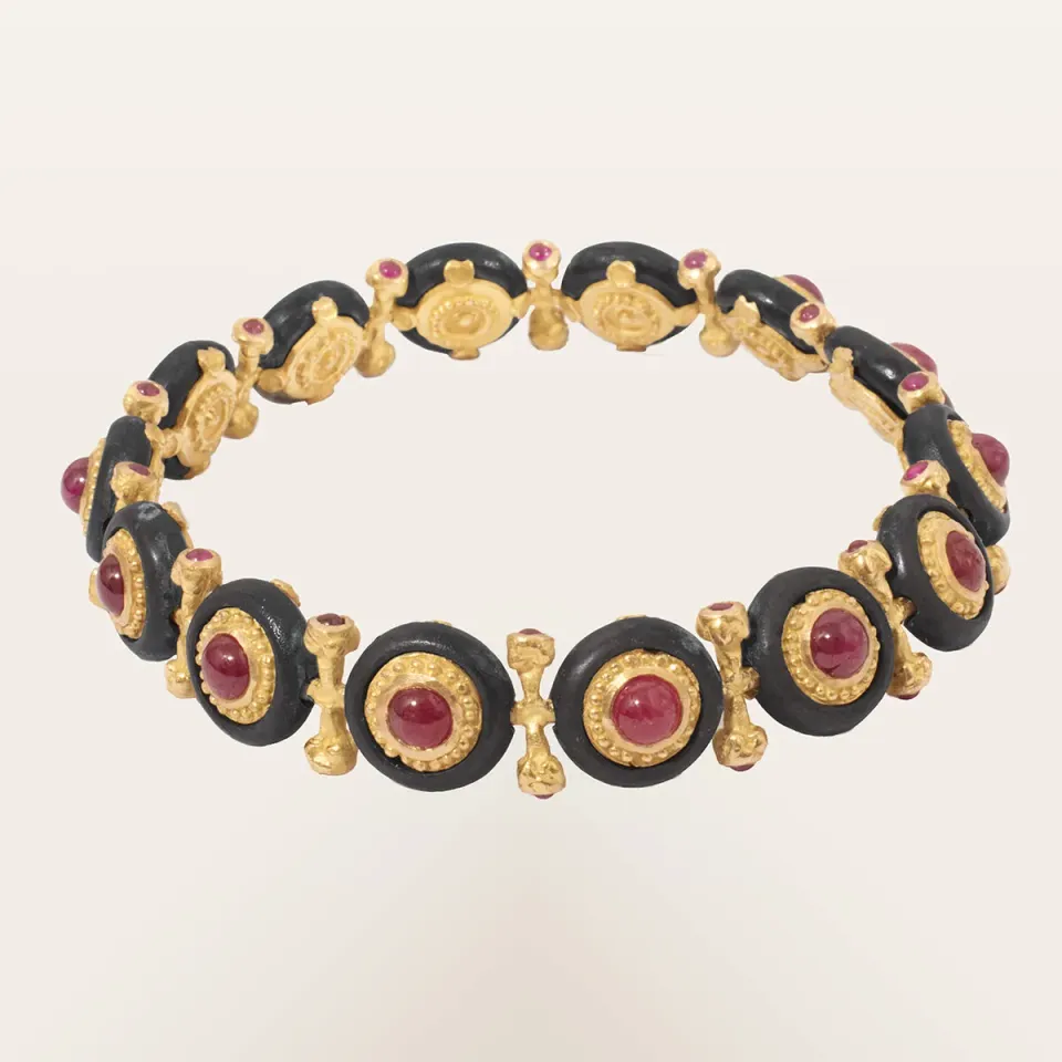 Alfredo Correnti A&C Bracciale Rubini double face