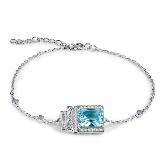 JewelryPalace Profumo 3.9ct Bracciale Argento 925 Blu