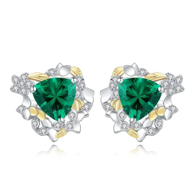 JewelryPalace Budino di Riso 2.5ct orecchini smeraldo verde