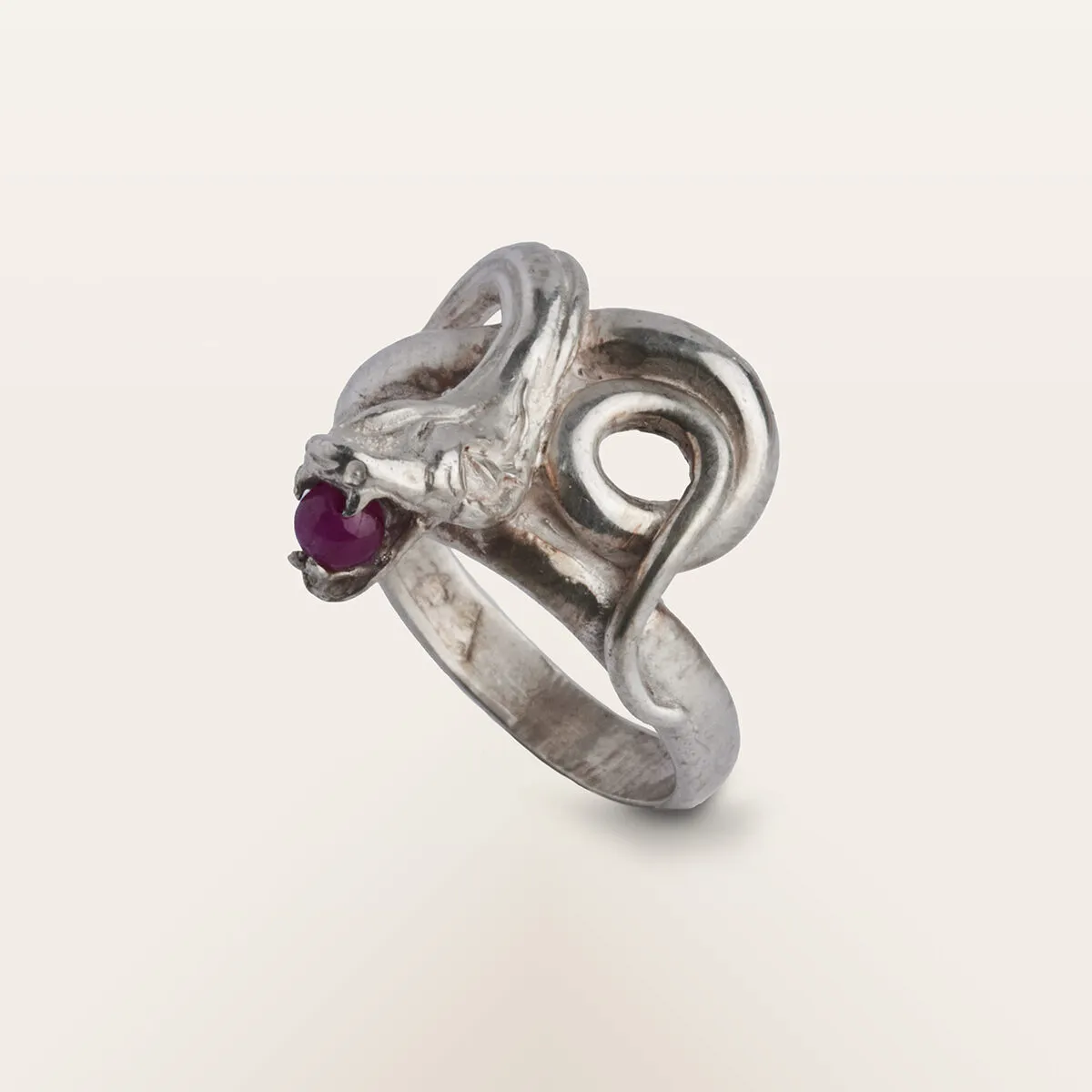 Alfredo Correnti Spira Natrix anello argento
