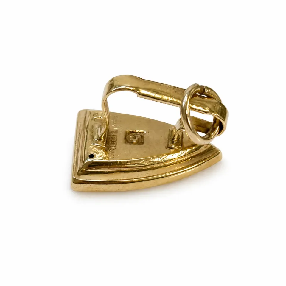 Victoria Jane Iron Charm ciondolo oro 9ct ferro mini