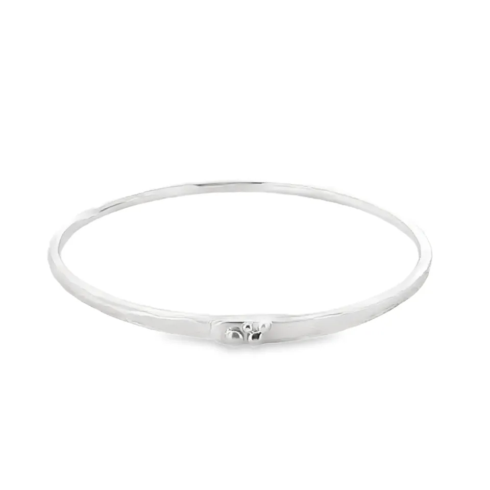 Victoria Jane bangle martellato argento sterling 68 mm