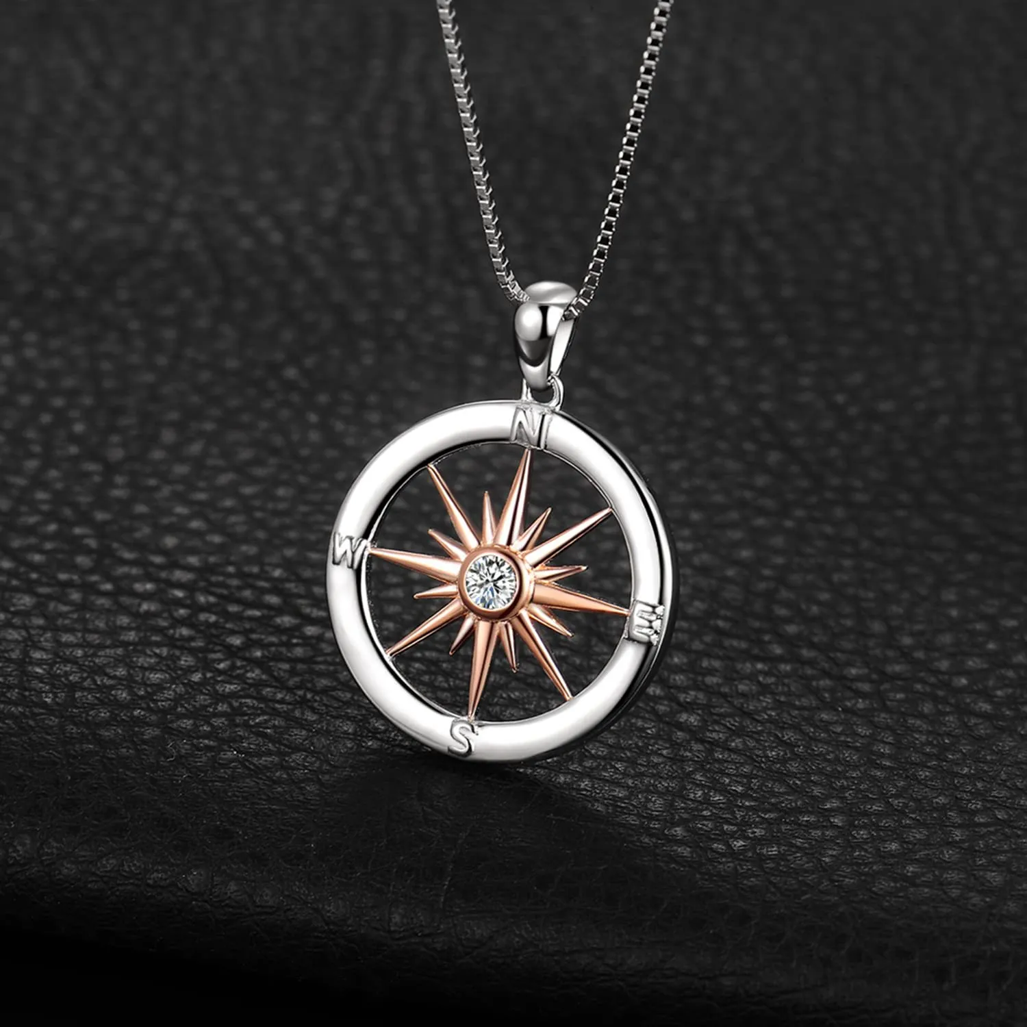 JewelryPalace Rosa dei Venti collana argento zirconi 45cm