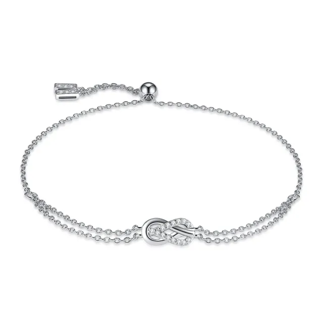 JewelryPalace Infinito bracciale argento 925 zirconia 2.4ct