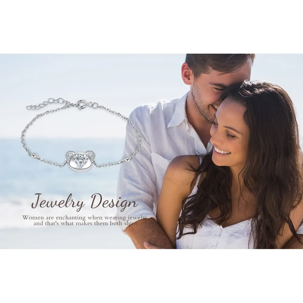 JewelryPalace Orsetto 1.2ct bracciale argento 925 cuore