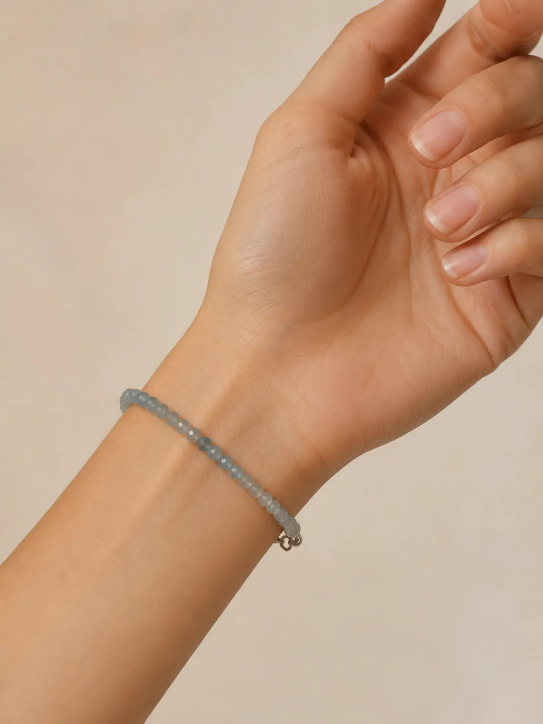 Victoria Jane Aquamarine Beaded bracciale acquamarina sfaccettata