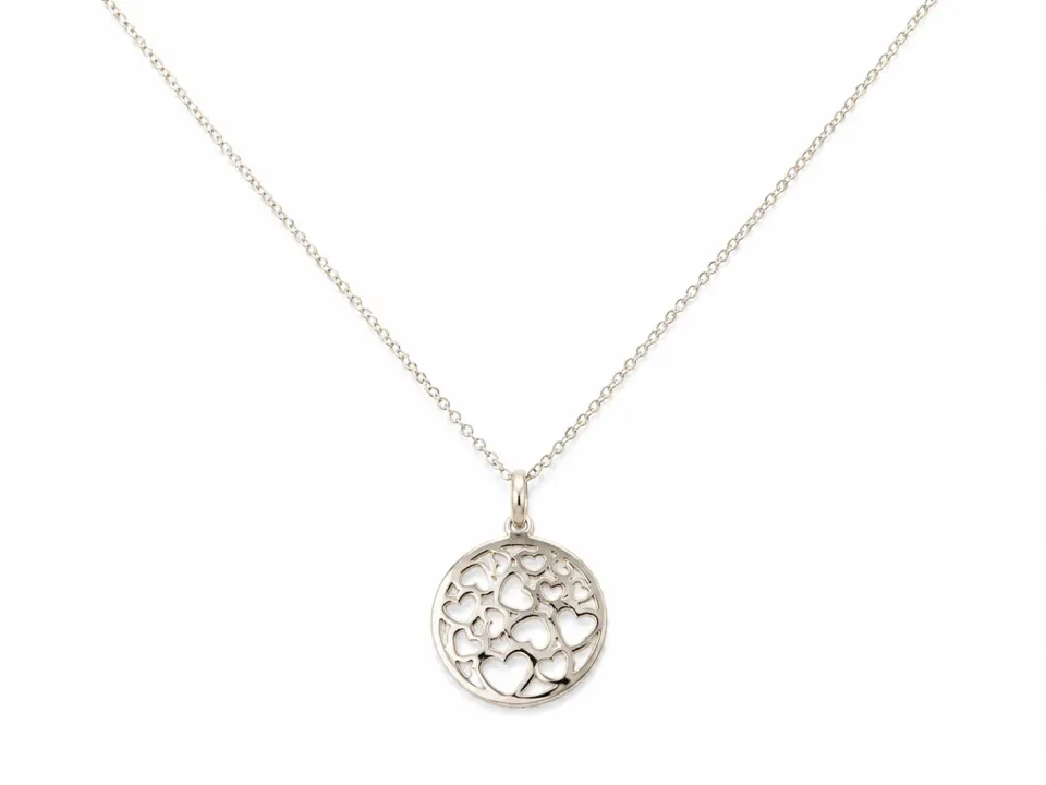 Victoria Jane Open Heart collana argento cuore traforato