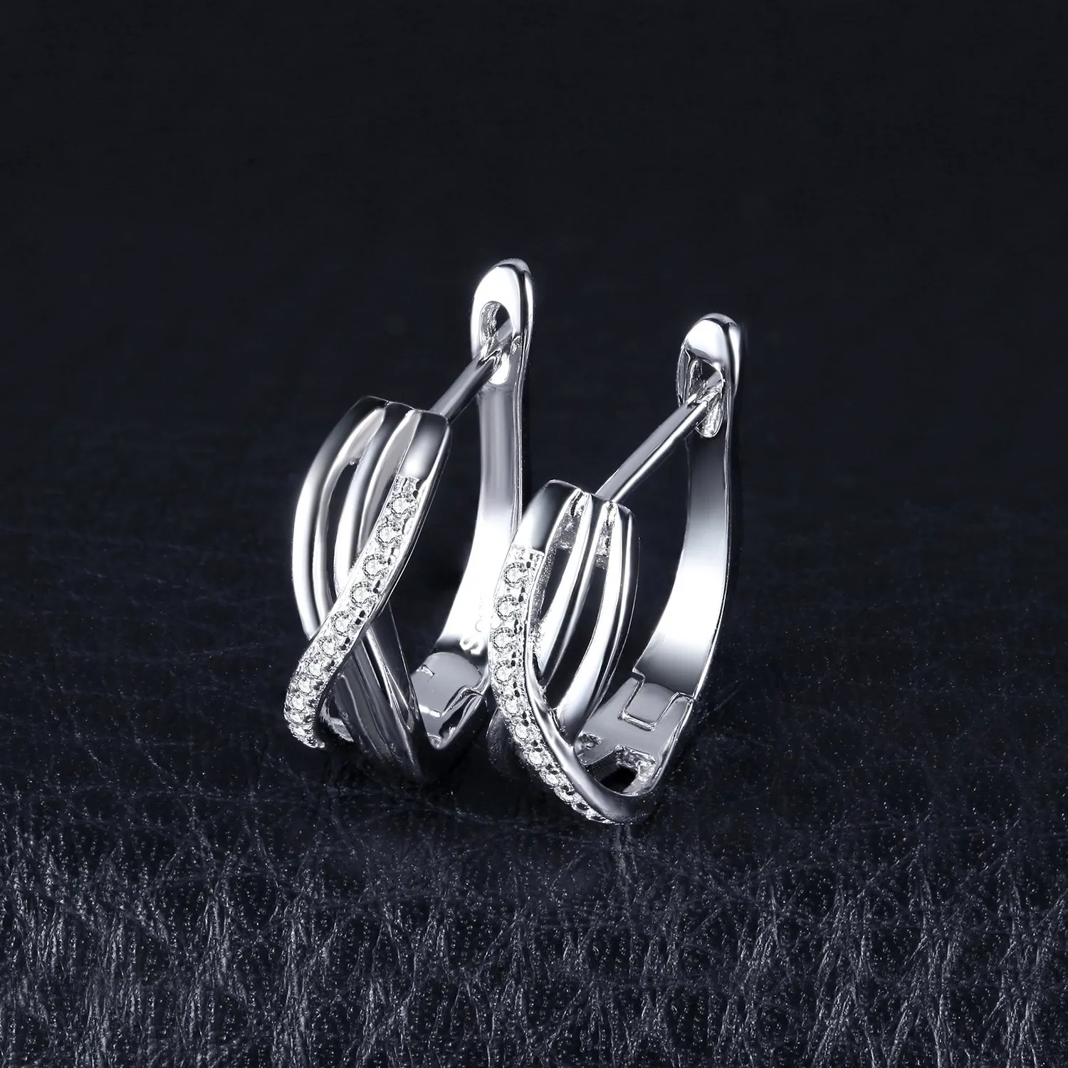 JewelryPalace Hoop Infinito orecchini cerchio argento zirconia