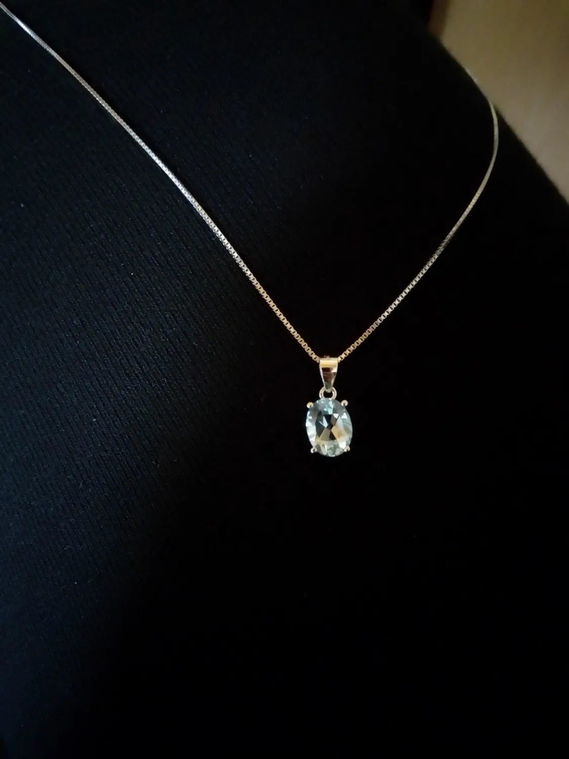 JewelryPalace Ovale collana argento citrino catena 45cm