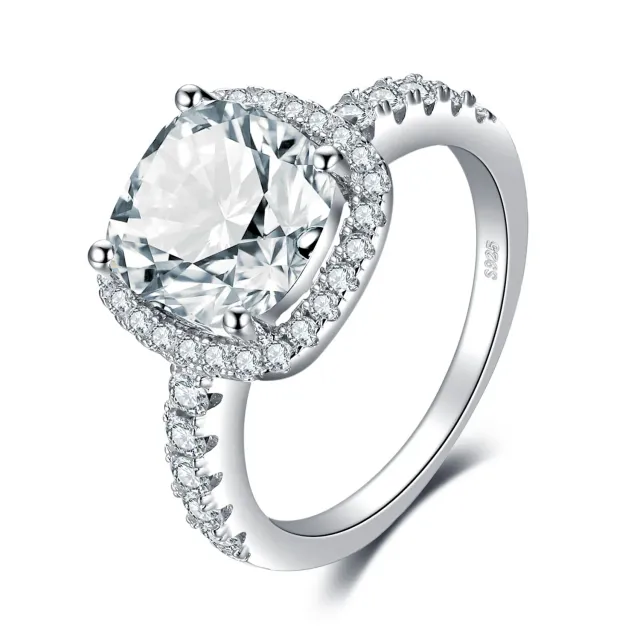 JewelryPalace AB-002 anello fidanzamento zirconia argento