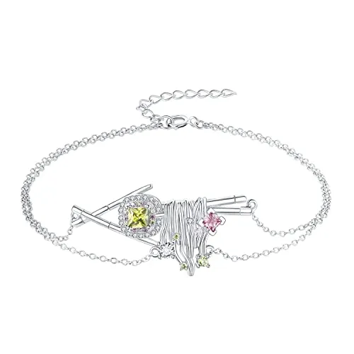 JewelryPalace Sushi 1.1ct bracciale argento zirconia quadrata