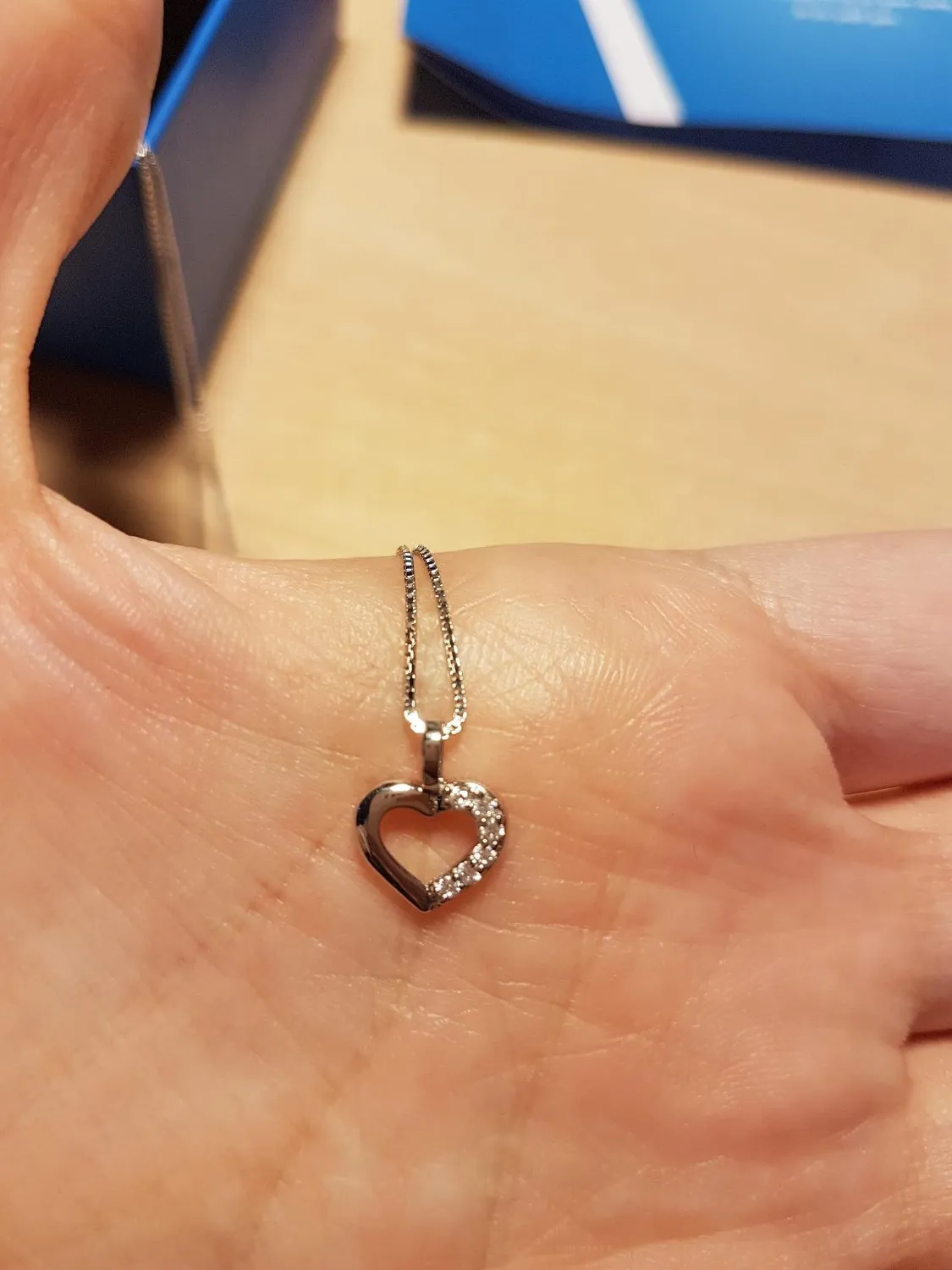 JewelryPalace Cuore collana argento ciondolo zirconia 43cm