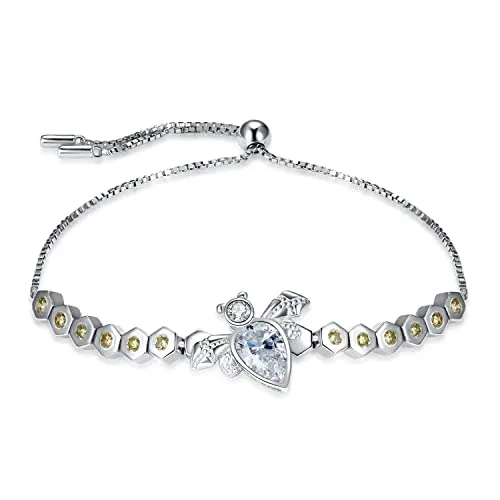 JewelryPalace Ape 1.5ct bracciale argento zirconia gialla