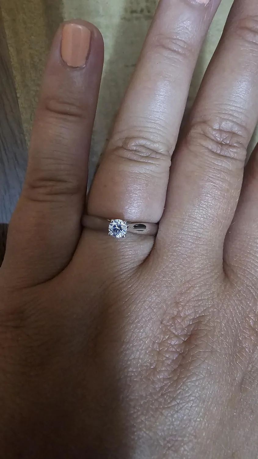 JewelryPalace Anello Solitario Fidanzamento Argento 925 Sposa